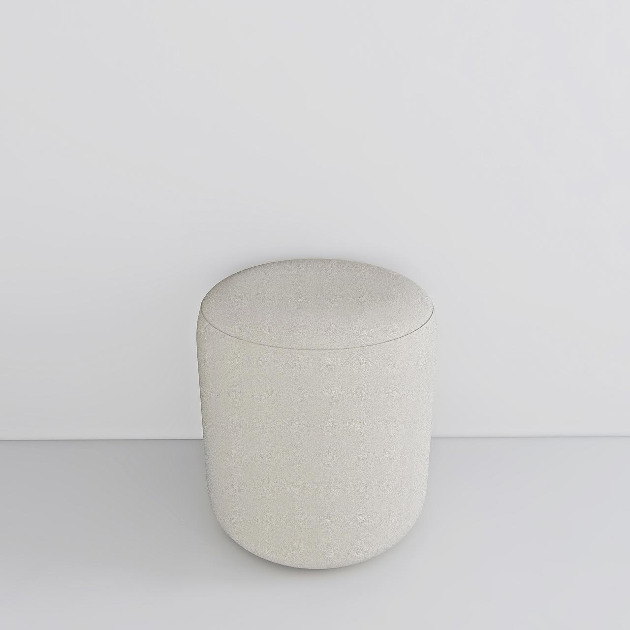 white Quieen Pouf