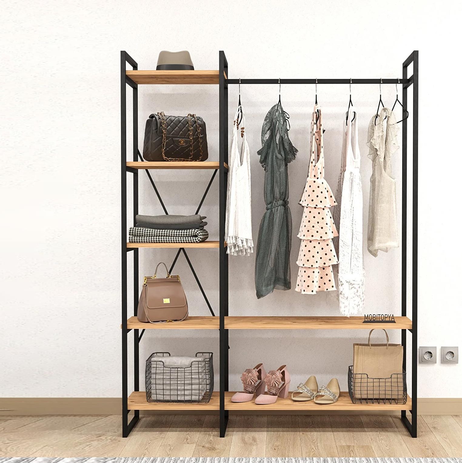 Furniture Of Egypt | Indiana Stand-clothes hanger
