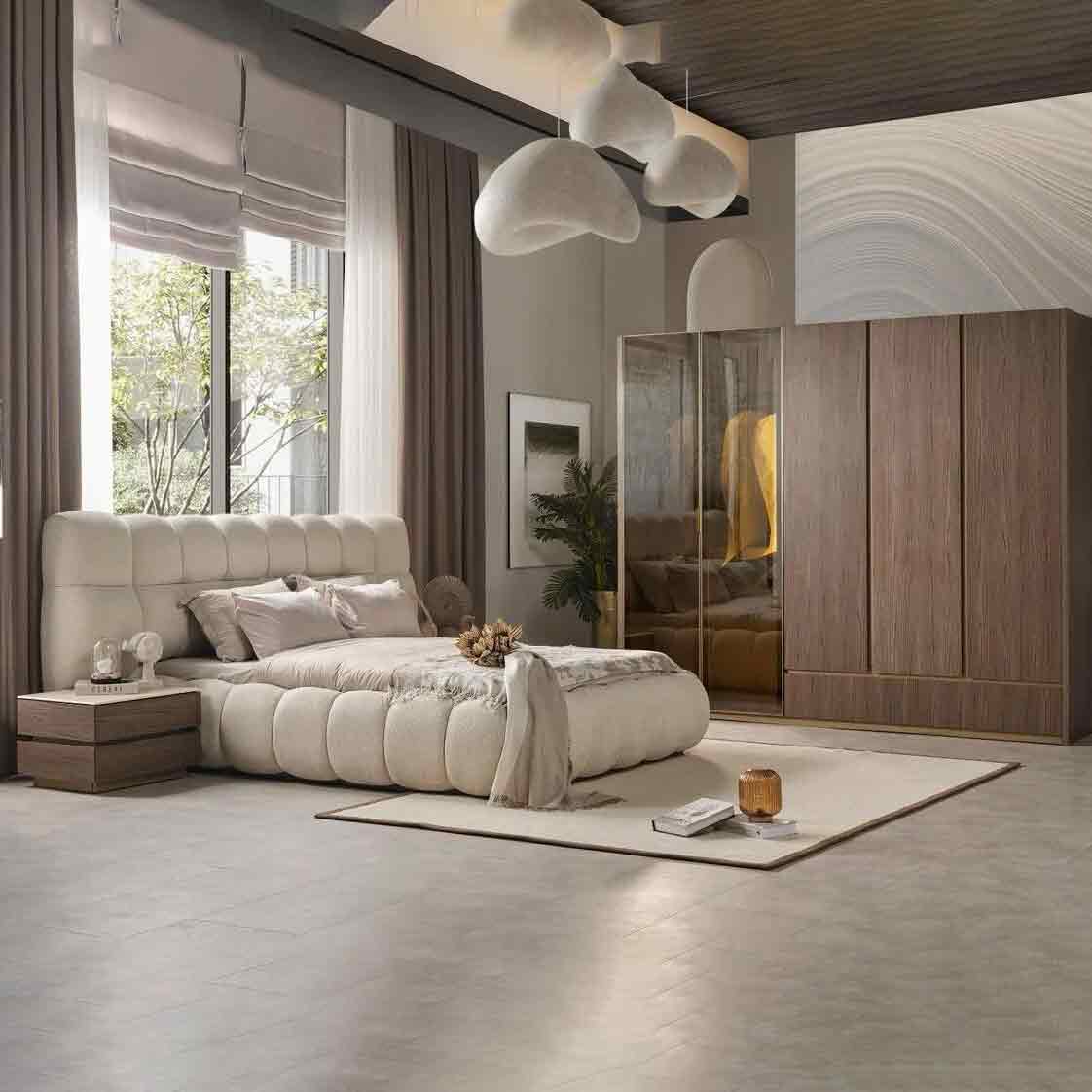 Tranquil bedroom nightstand